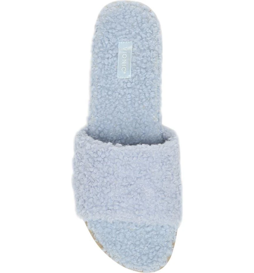 商品VIONIC|Demi Faux Shearling Slide Sandal,价格¥217,第5张图片详细描述