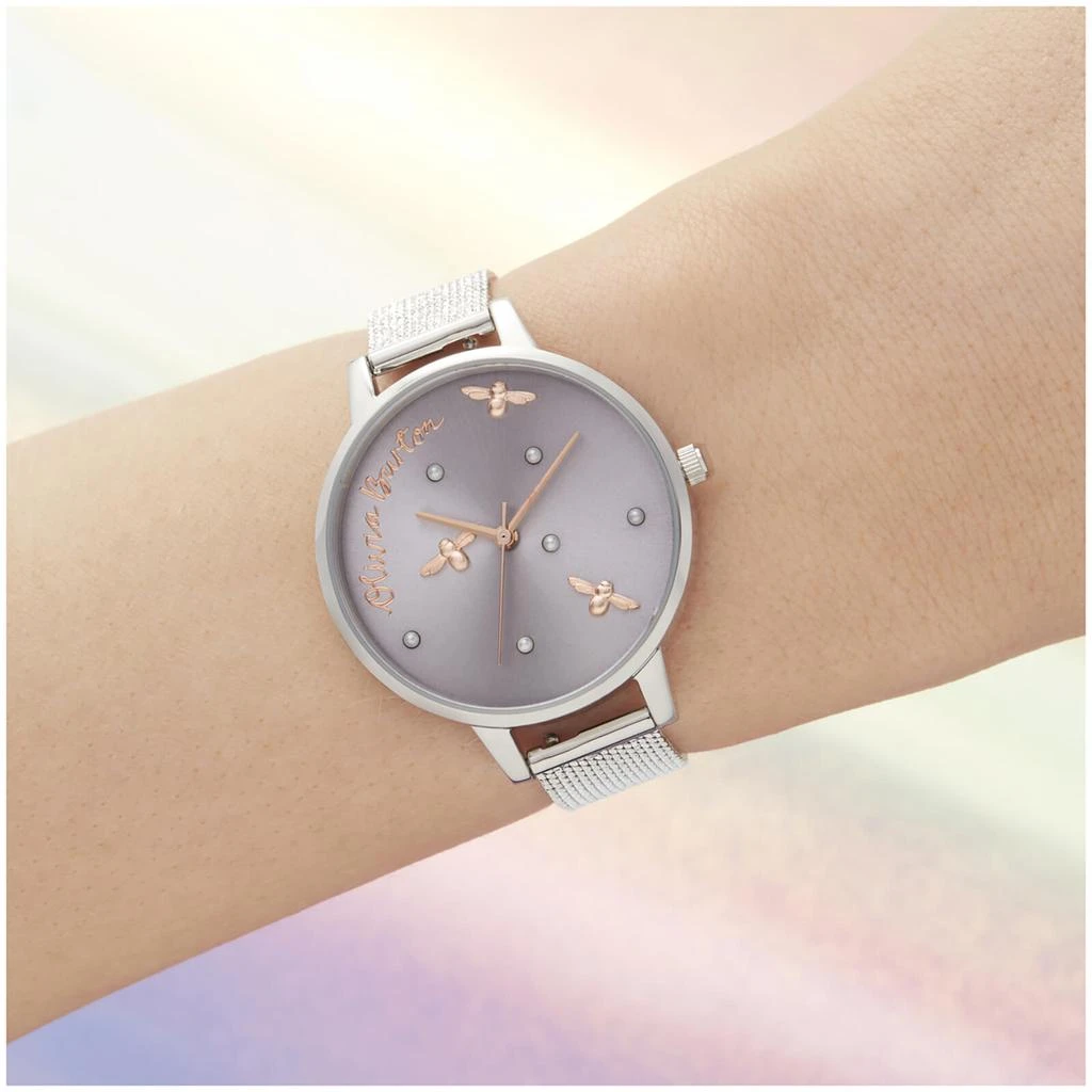 商品Olivia Burton|Olivia Burton Women's Pearly Queen Watch - Silver,价格¥728,第2张图片详细描述