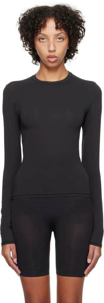 商品SKIMS|Black Fits Everybody Long Sleeve T-Shirt,价格¥431,第1张图片