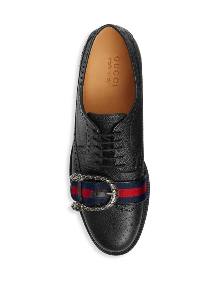 商品Gucci|Beyond Tag Leather Lace-Up Derby,价格¥7044,第4张图片详细描述