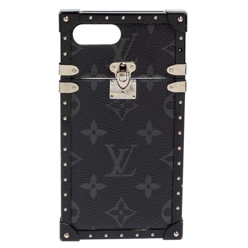 商品[二手商品] Louis Vuitton|Louis Vuitton Monogram Eclipse Canvas Eye Trunk iPhone 7 Plus Case,价格¥943,第1张图片