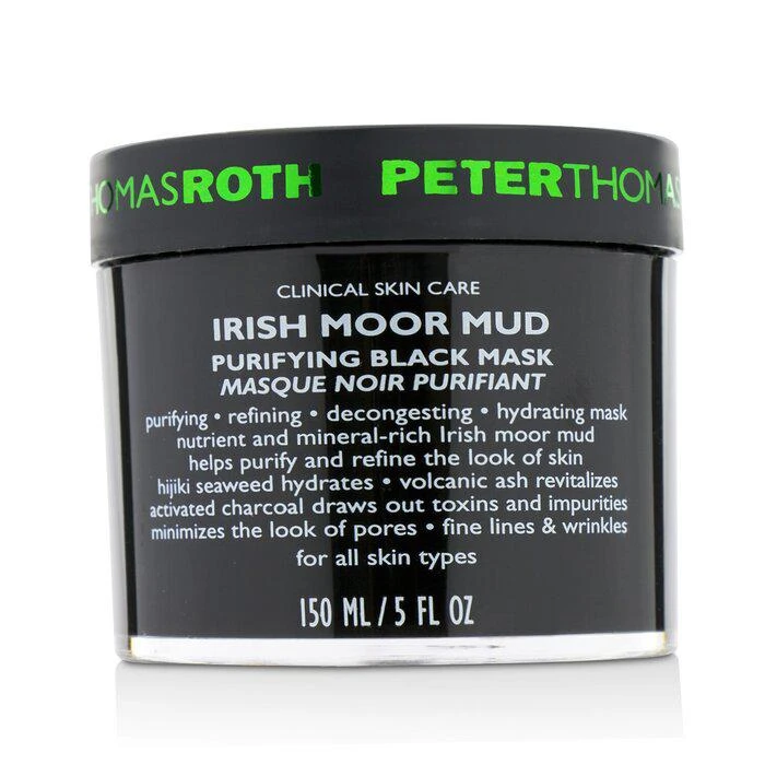 商品Peter Thomas Roth|Peter Thomas Roth 纯净焕新黑泥膜(黑泥能量面膜)爱尔兰千年摩尔泥海藻矿物面膜 清洁毛孔 150ml/5oz,价格¥284,第1张图片