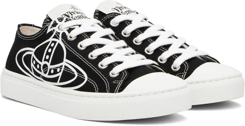 商品Vivienne Westwood|Black Plimsoll Low Top 2.0 Sneakers,价格¥1959,第4张图片详细描述