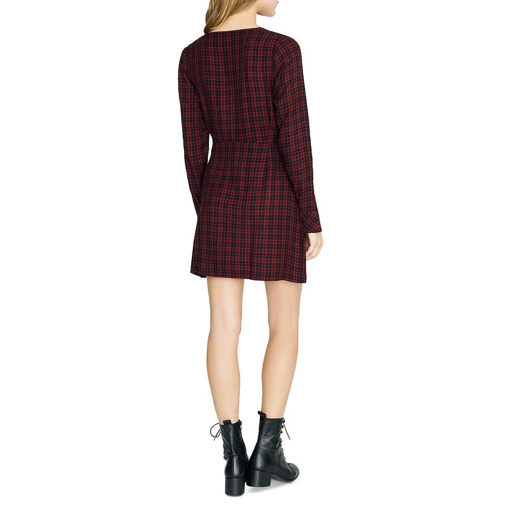 商品Sanctuary|Sanctuary Womens Upbeat Faux Wrap Plaid Party Dress,价格¥60-¥433,第7张图片详细描述