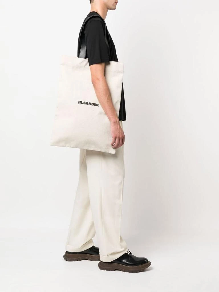 商品Jil Sander|JIL SANDER Logo-print tote bag,价格¥2735,第2张图片详细描述