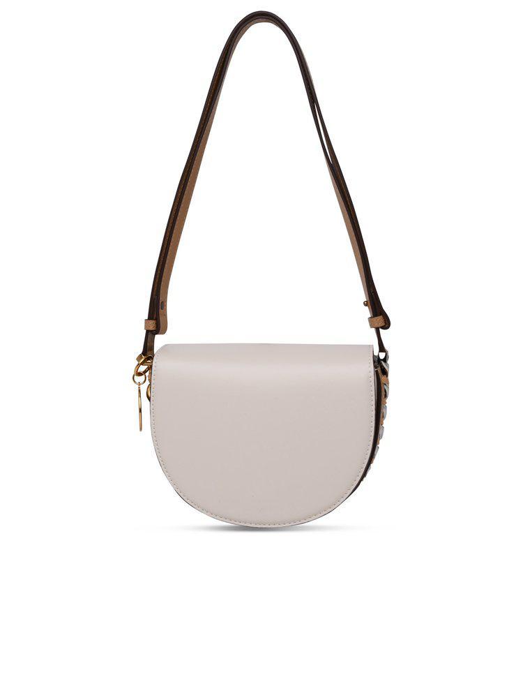 商品Stella McCartney|Stella McCartney Small Frayme Logo Charm Shoulder Bag,价格¥5337,第1张图片