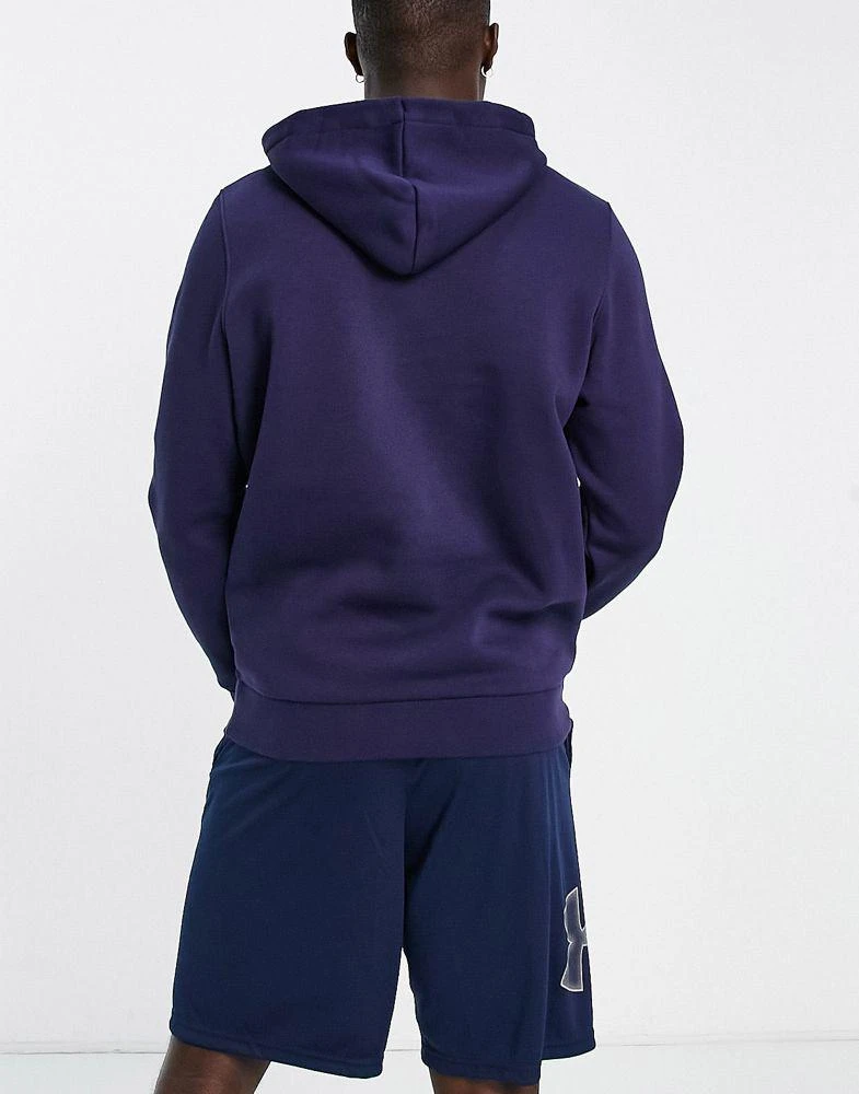 商品Under Armour|Under Armour Training Essential fleece hoodie in navy,价格¥235,第2张图片详细描述