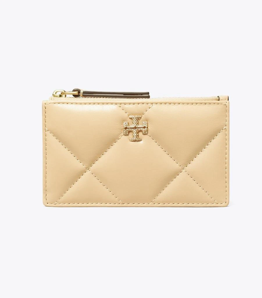 商品Tory Burch|Kira Diamond Quilt Pavé Logo Zip Card Case,价格¥1225,第2张图片详细描述