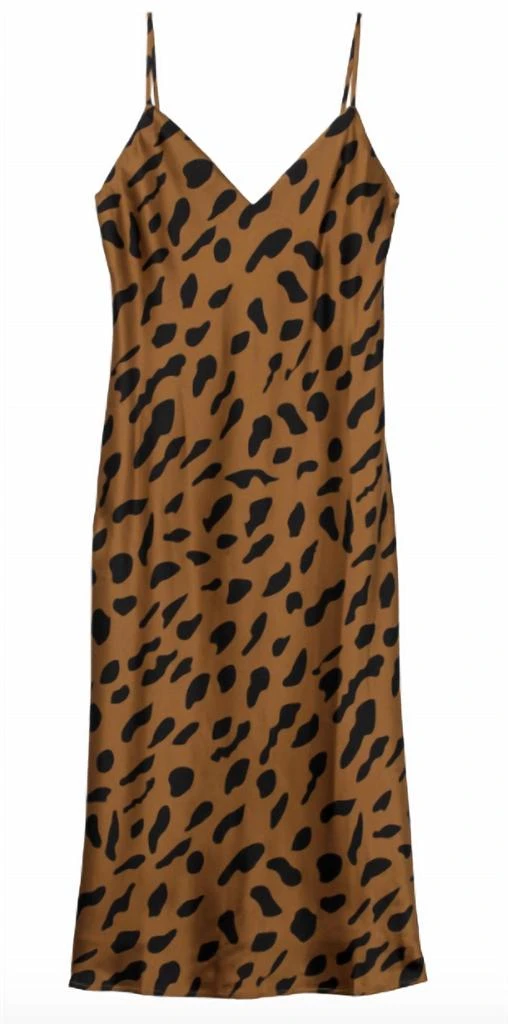 商品L'Agence|Jodie Slip Dress in Animal Print,价格¥2648,第3张图片详细描述