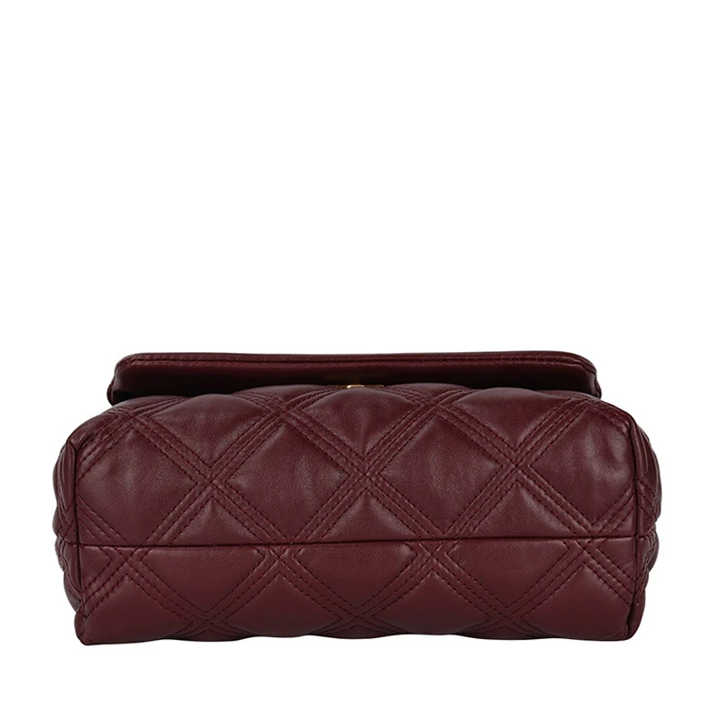 Tory Burch 汤丽柏琦 女士酒红色单肩斜挎包 58102-639 商品