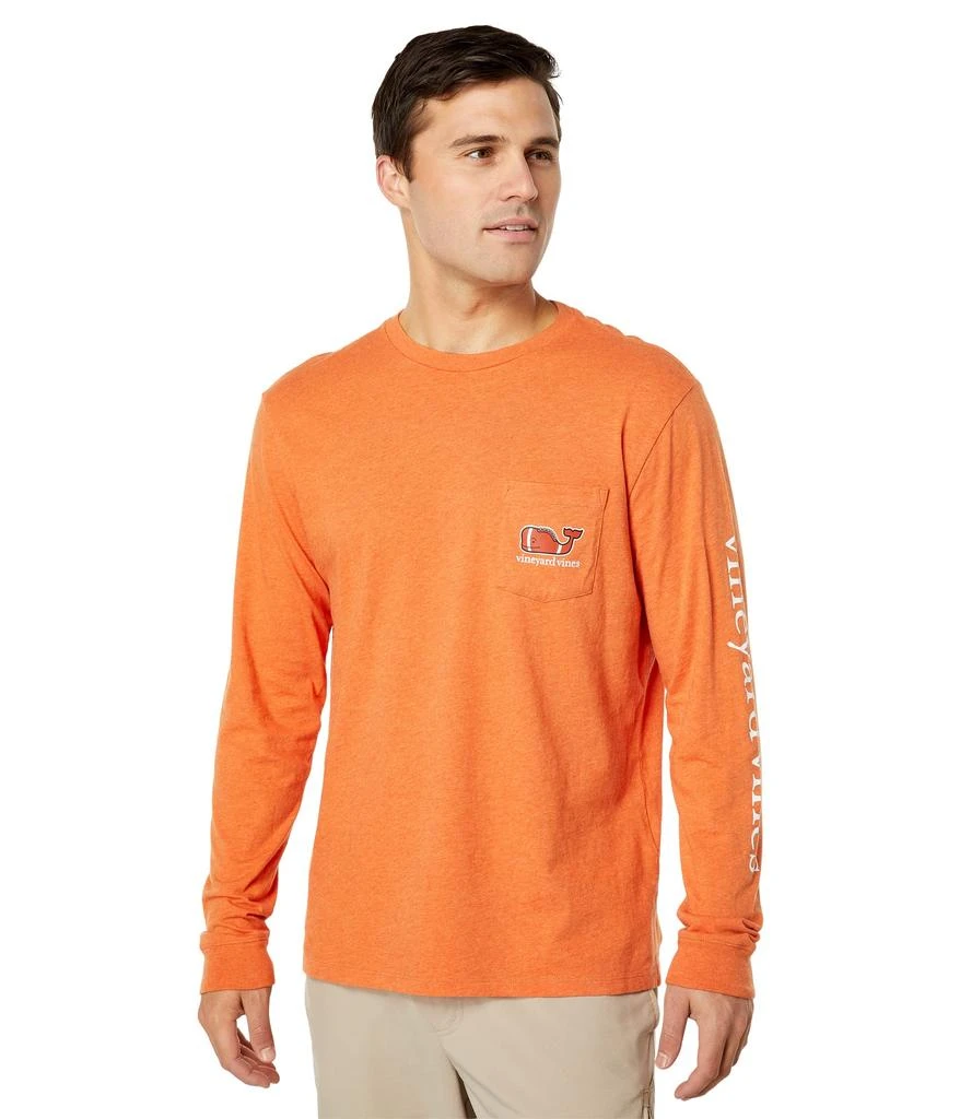 商品Vineyard Vines|Long Sleeve Football Whale Pocket Tee,价格¥413,第2张图片详细描述