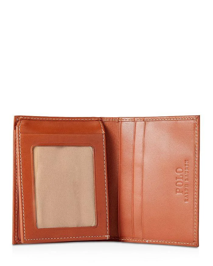 Burnished Leather Window Billfold Wallet 商品