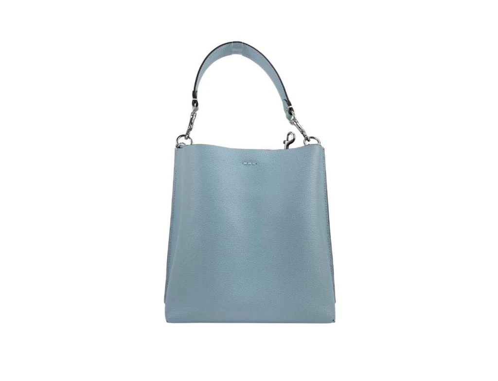 商品Coach|COACH (CA177) Mollie 22 Small Powder Blue Leather Bucket Handbag Purse Bag,价格¥2452,第2张图片详细描述