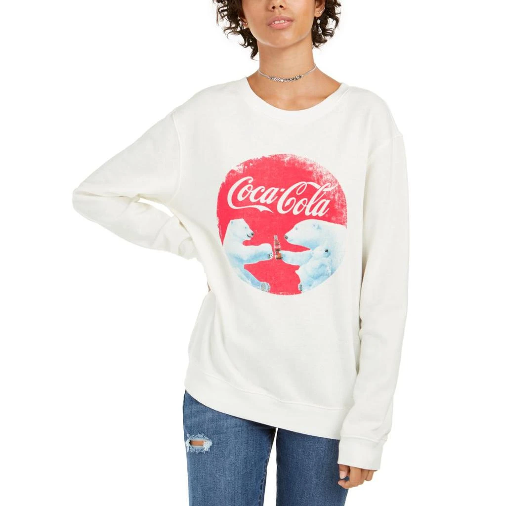 商品Love Tribe|Love Tribe Womens Juniors Holiday Coca-Cola Sweatshirt,价格¥39,第1张图片