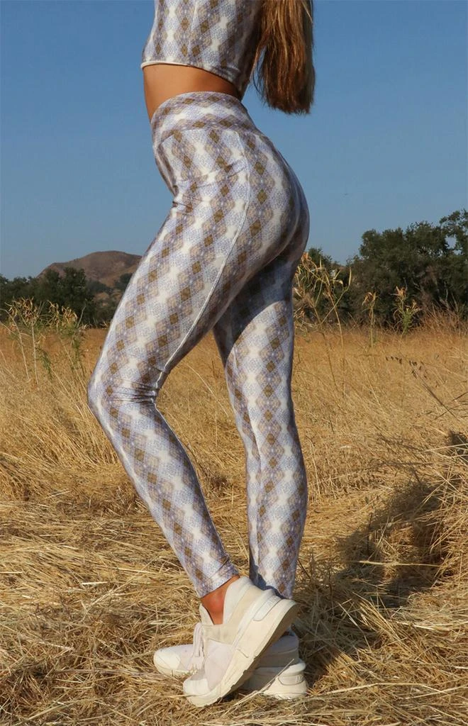 商品Wolven|Eco Argyle Crossover Pocket Leggings,价格¥897,第2张图片详细描述