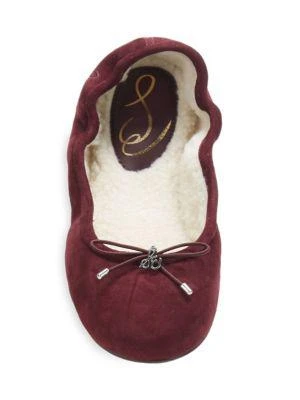 Felicia Faux Shearling Suede Ballet Flats 商品