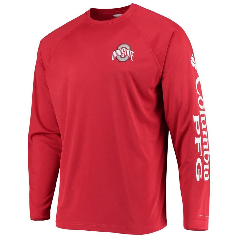 商品Columbia|Men's PFG Ohio State Buckeyes Terminal Tackle Omni-Shade Long Sleeve T-Shirt,价格¥332,第2张图片详细描述