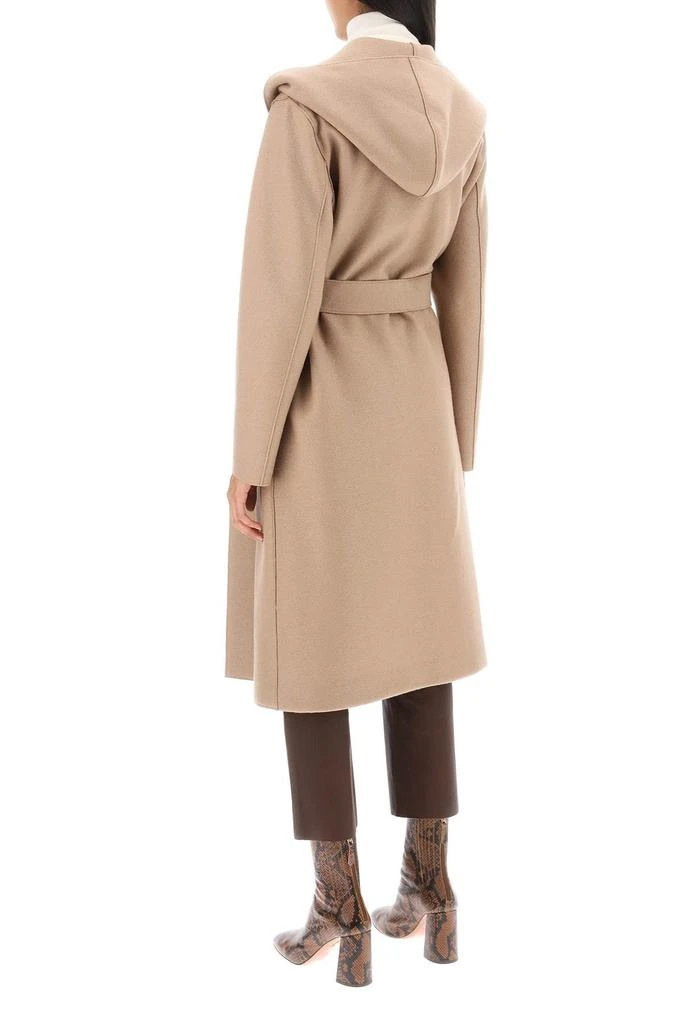 商品Harris Wharf London|Hooded Robe Coat In Pressed Wool,价格¥3627,第3张图片详细描述
