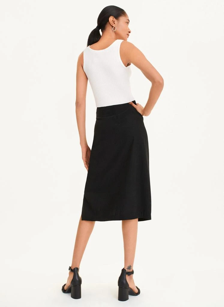 商品DKNY|Tie Front Midi Skirt,价格¥263,第3张图片详细描述