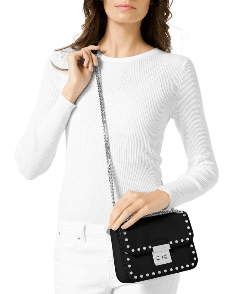 商品Michael Kors|中号金属皮链条包,价格¥1328,第2张图片详细描述