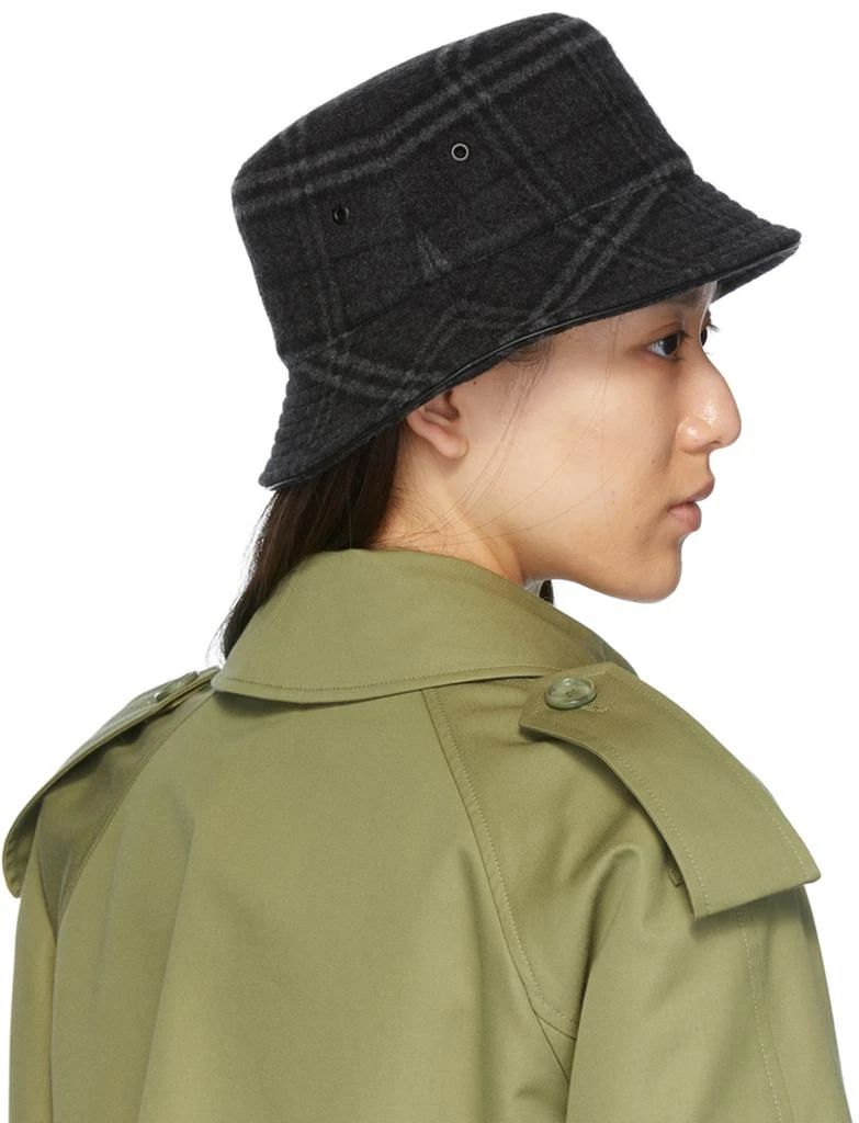 商品Burberry|Grey Check Bucket Hat,价格¥3951,第3张图片详细描述