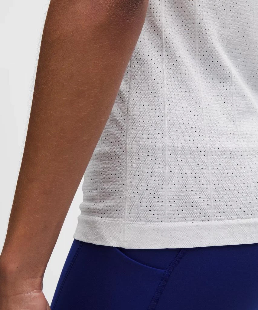 Swiftly Pointelle Short-Sleeve Shirt *Hip Length 商品