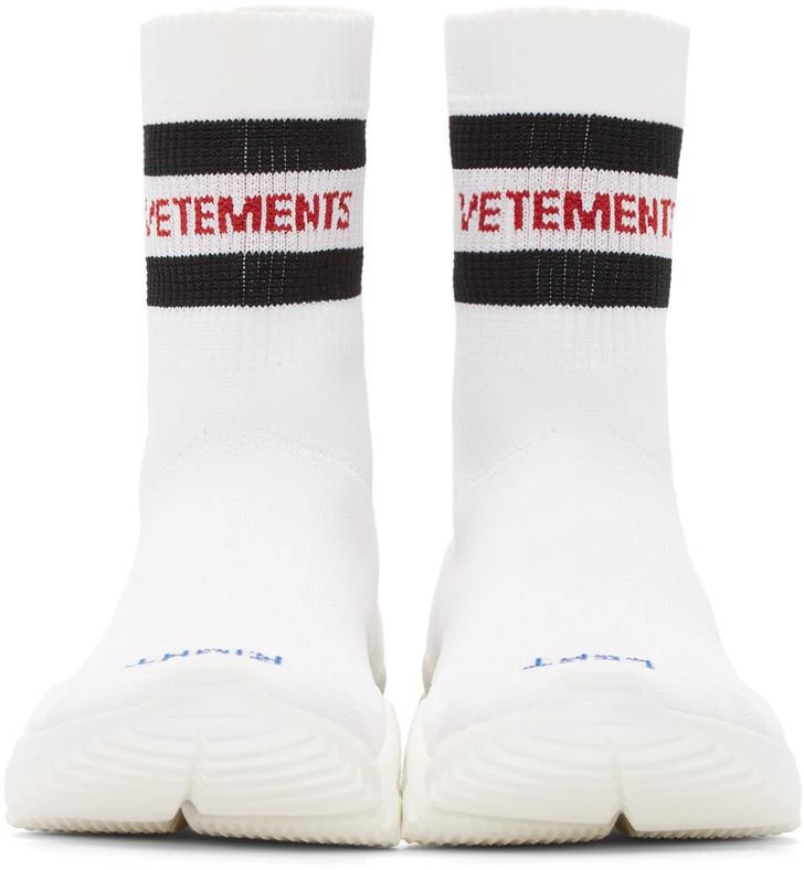 商品Vetements|White Reebok Edition Sock Pump High-Top Sneakers,价格¥1987,第2张图片详细描述