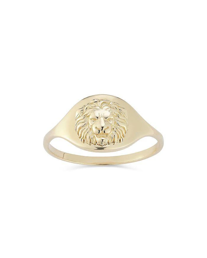 商品Bloomingdale's|14K Yellow Gold Lion Ring - Exclusive,价格¥1360,第1张图片