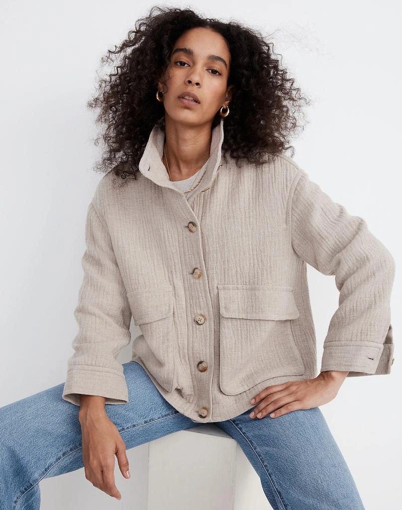 商品Madewell|Clairmont Crop Jacket,价格¥709,第2张图片详细描述