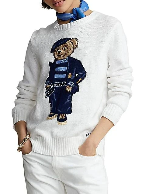 商品Ralph Lauren|Bear Cotton-Linen Sweater,价格¥2090,第3张图片详细描述