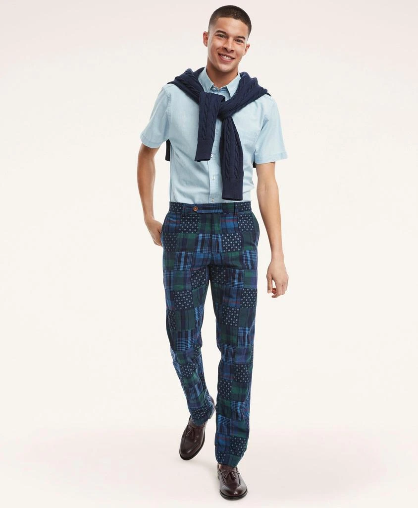 商品Brooks Brothers|Milano Slim-Fit Madras Chino Pants,价格¥493,第2张图片详细描述