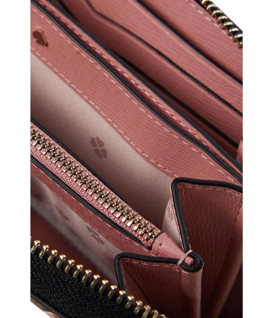商品Kate Spade|Spencer Ditsy Rose Printed PVC Zip Around Continental Wallet,价格¥747,第3张图片详细描述