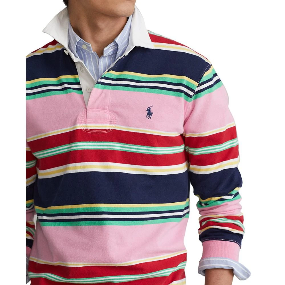 商品Ralph Lauren|Men's Classic-Fit Striped Jersey Rugby Shirt,价格¥664,第4张图片详细描述