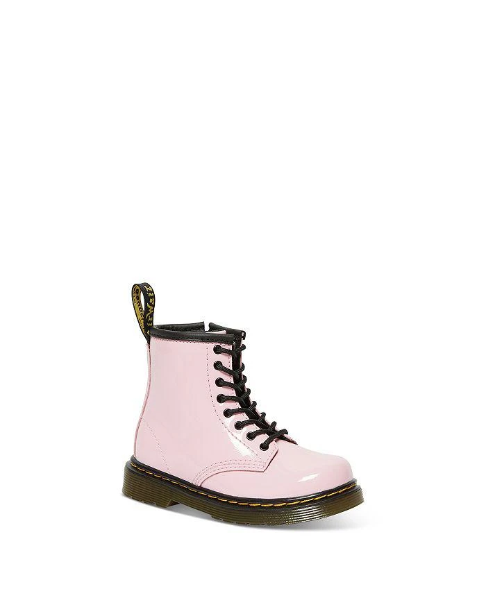 商品Dr. Martens|Girls' T Pale Pink Patent Lamper Boot - Toddler,价格¥483,第1张图片详细描述
