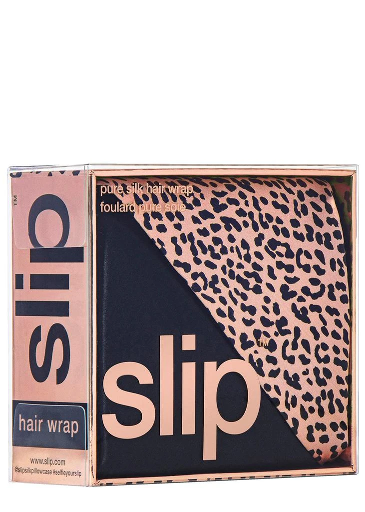 商品Slip|Slip Pure Silk Hair Wrap - Wild Leopard,价格¥622,第2张图片详细描述