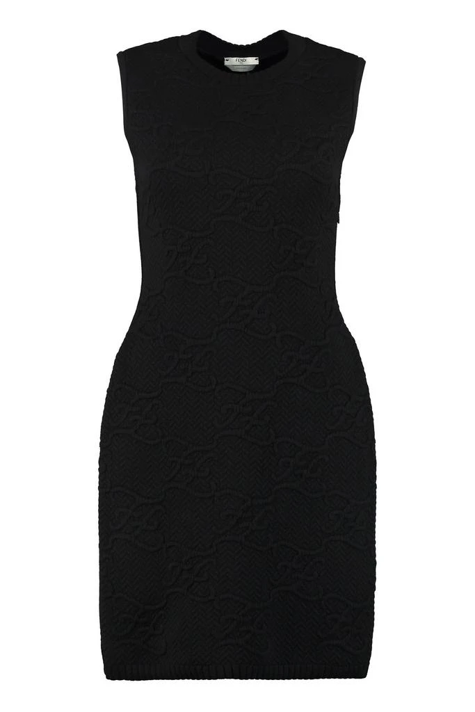 商品Fendi|Fendi FF Karligraphy Jacquard Sleeveless Dress,价格¥5066,第1张图片