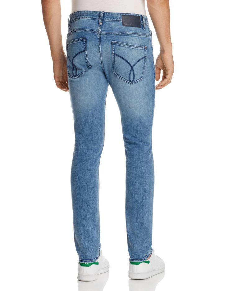 商品Calvin Klein|Five-Pocket Slim Fit Jeans in Morning Blue,价格¥333,第2张图片详细描述