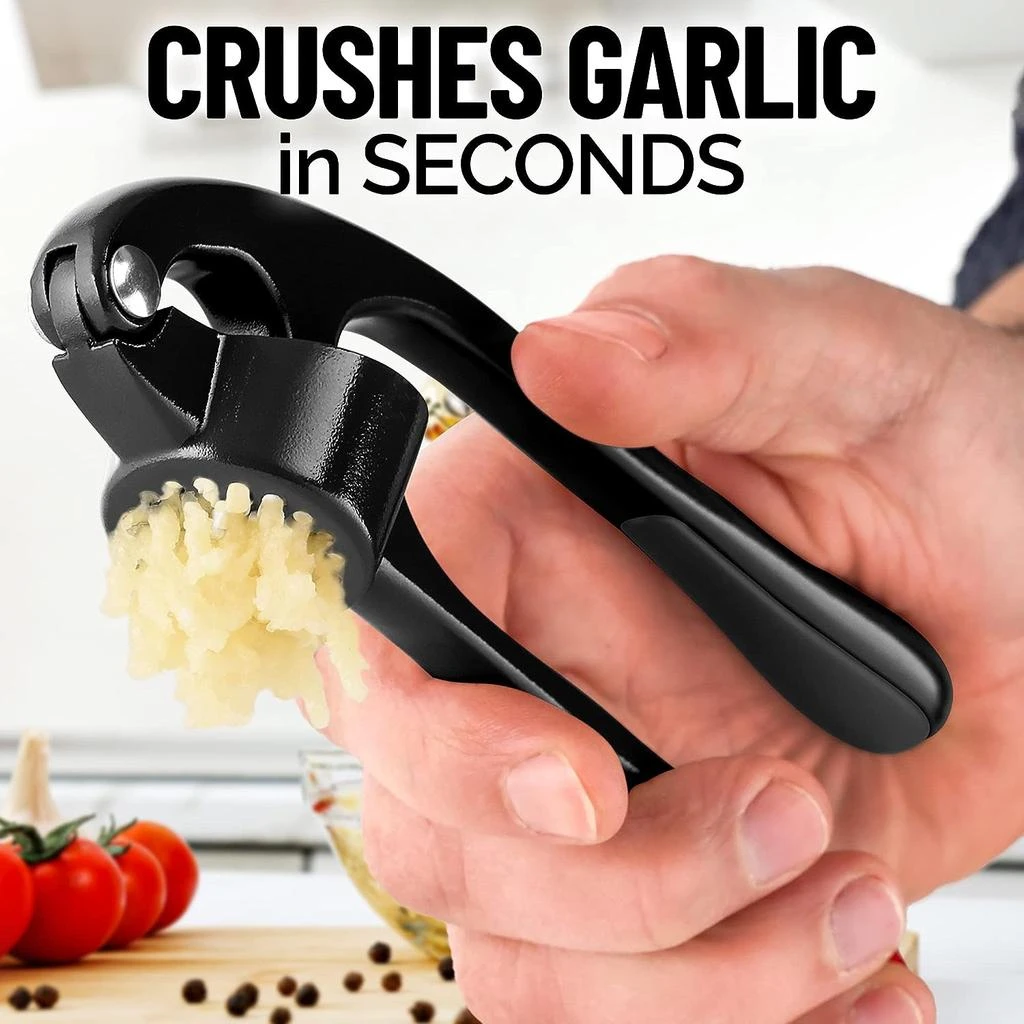 商品Zulay Kitchen|Garlic Press with Silicone Peeler and Brush,价格¥136,第2张图片详细描述