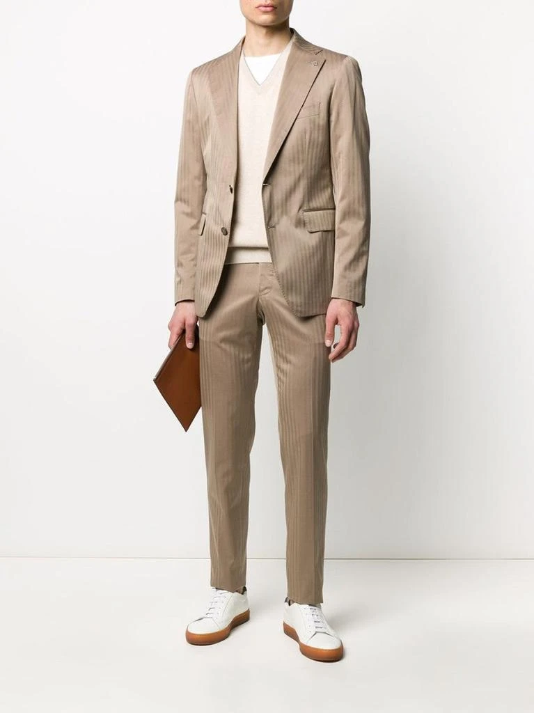 商品TAGLIATORE|Beige Two-Piece Suit With Classic Fit,价格¥8679,第2张图片详细描述