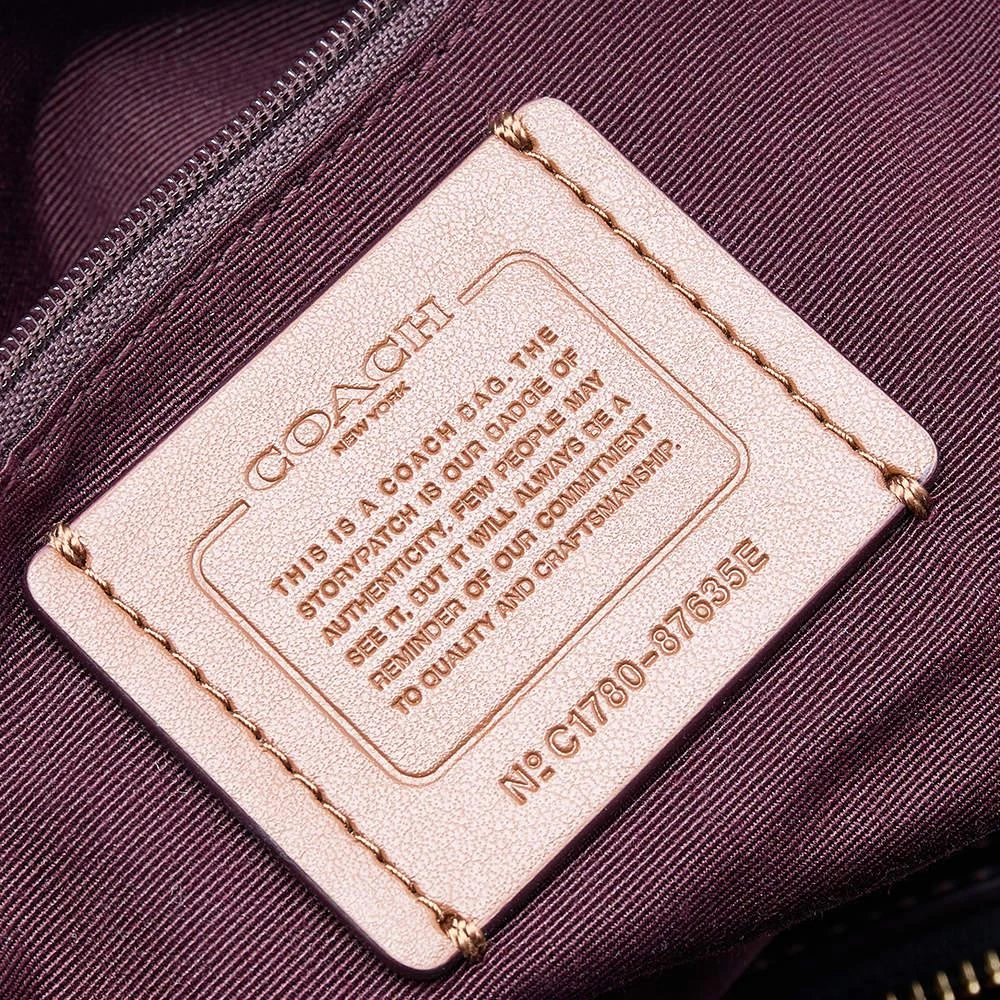 Coach Black/Beige Leather And Fabric Carlyle Madison Shoulder Bag 商品
