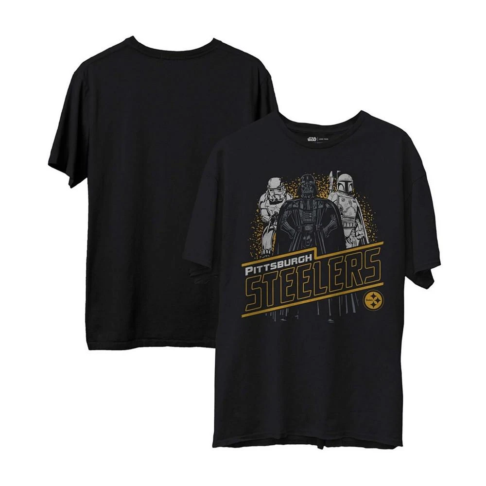 商品Junk Food|Men's Black Pittsburgh Steelers Empire Star Wars T-shirt,价格¥262,第1张图片