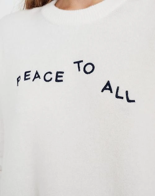 商品Madewell|Peace to All Westlake Pullover Sweater in Coziest Yarn,价格¥396,第3张图片详细描述