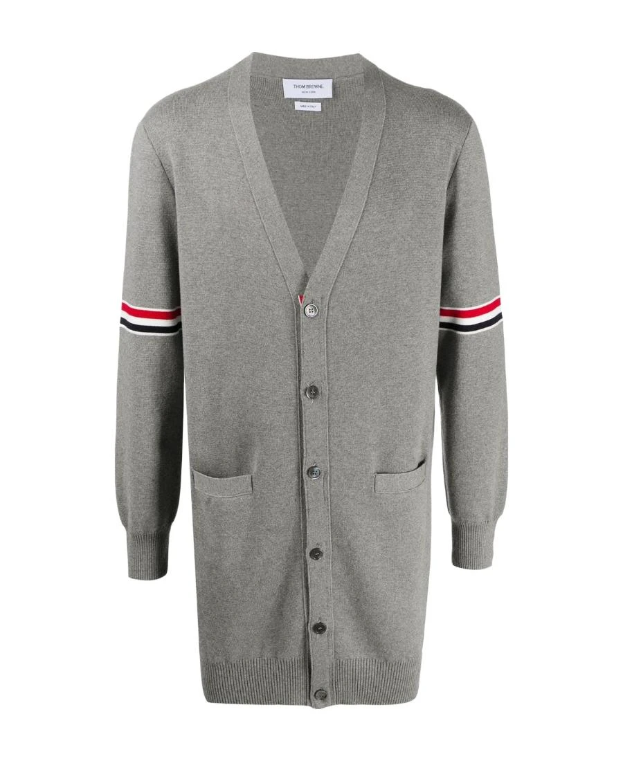 商品【商品预售7天发货】 Thom Browne|Thom Browne 男士针织毛衣 MKC311AY3007055 灰色,价格¥3153,第1张图片