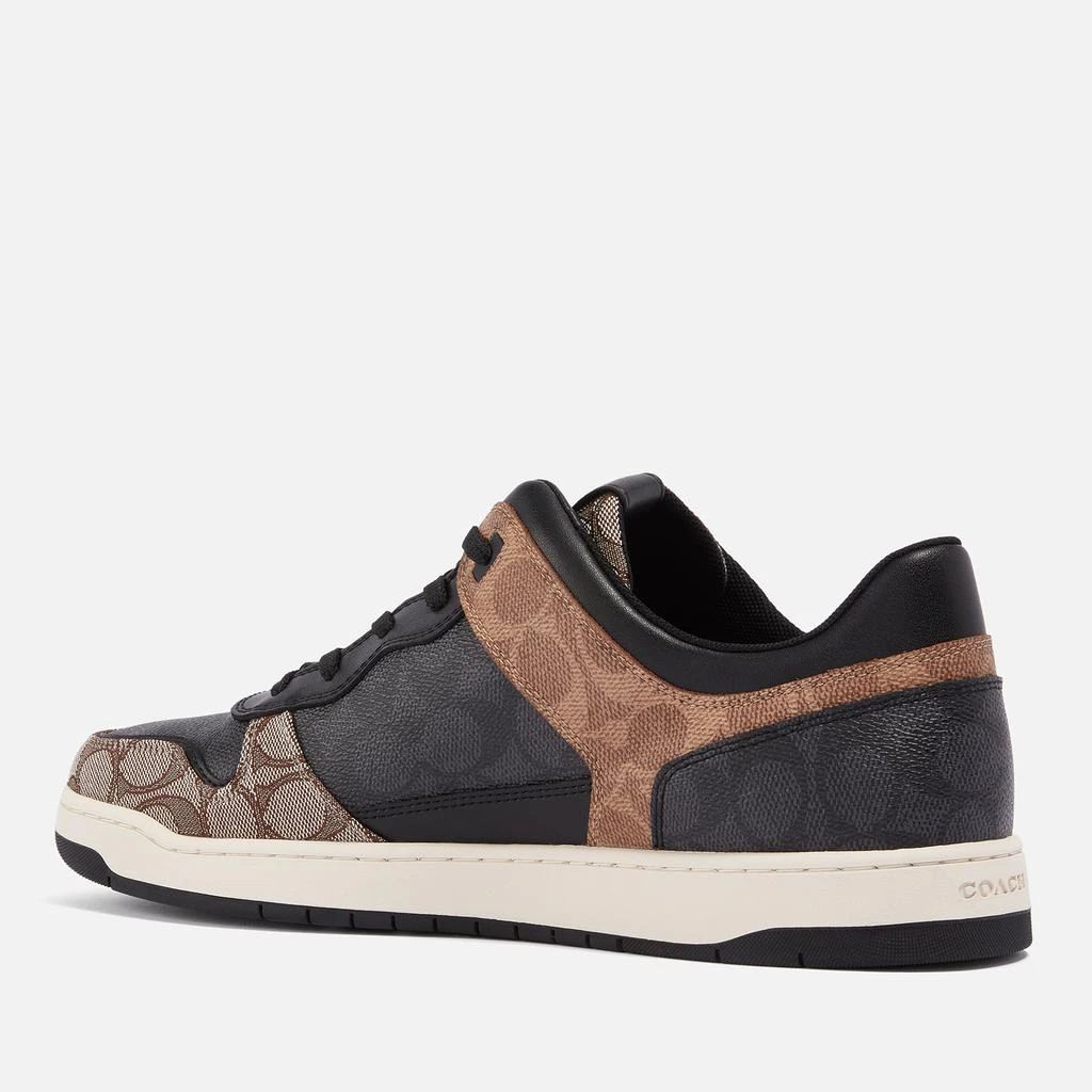 商品Coach|Coach Men's C201 Mixed Signature 2 Basket Canvas-Jacquard Trainers,价格¥2252,第2张图片详细描述