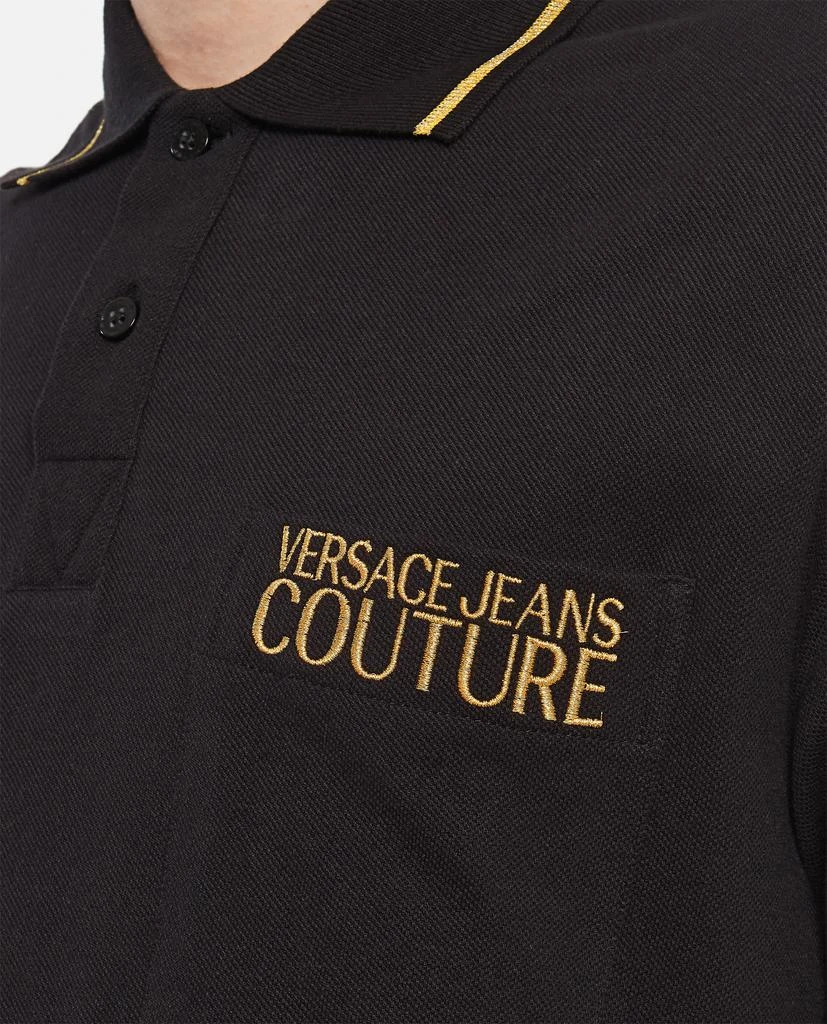 商品Versace|POCKET LOGO COTTON POLO SHIRT,价格¥1056,第4张图片详细描述