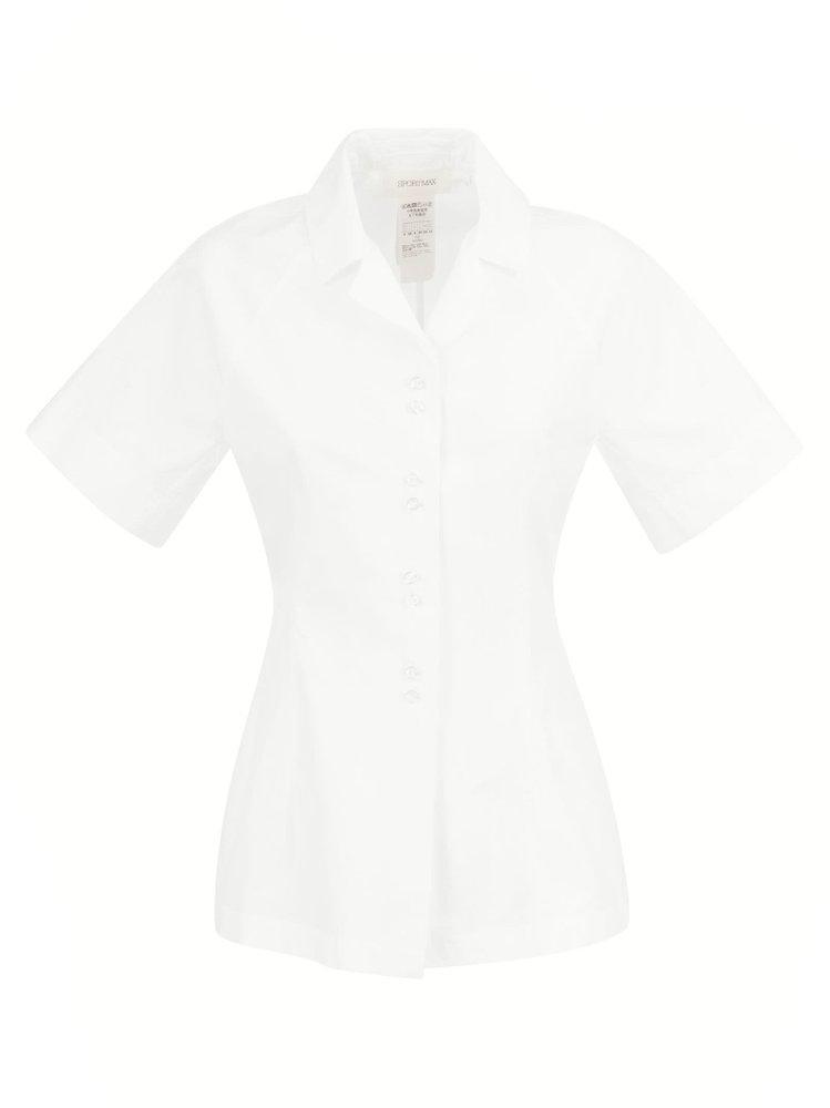 商品Max Mara|Sportmax Slim Fit Short-Sleeved Shirt,价格¥719,第1张图片