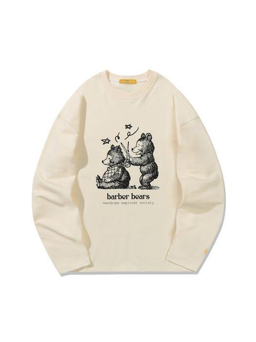 商品MAINBOOTH|Barber Bears Shirt _ Cream,价格¥597,第5张图片详细描述