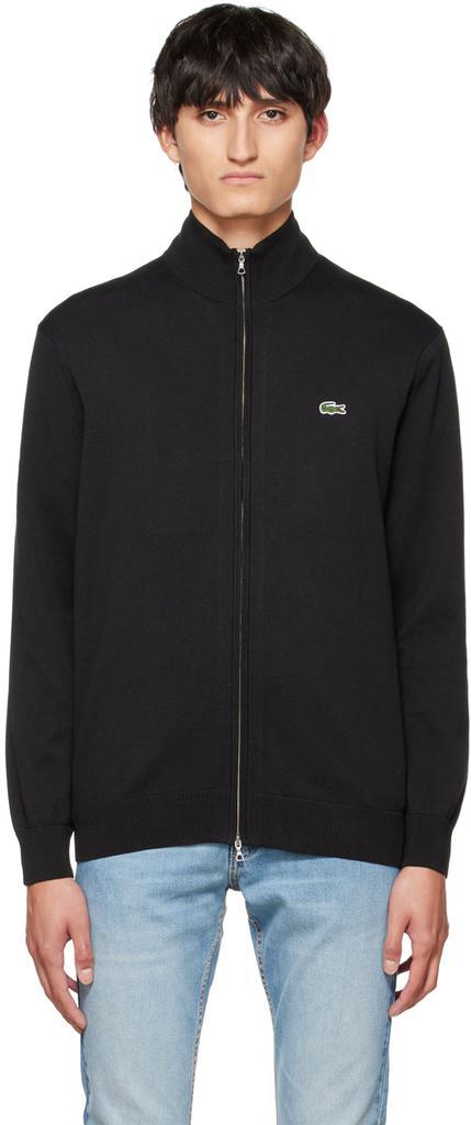 商品Lacoste|Black Zip-Up Sweater,价格¥577,第1张图片