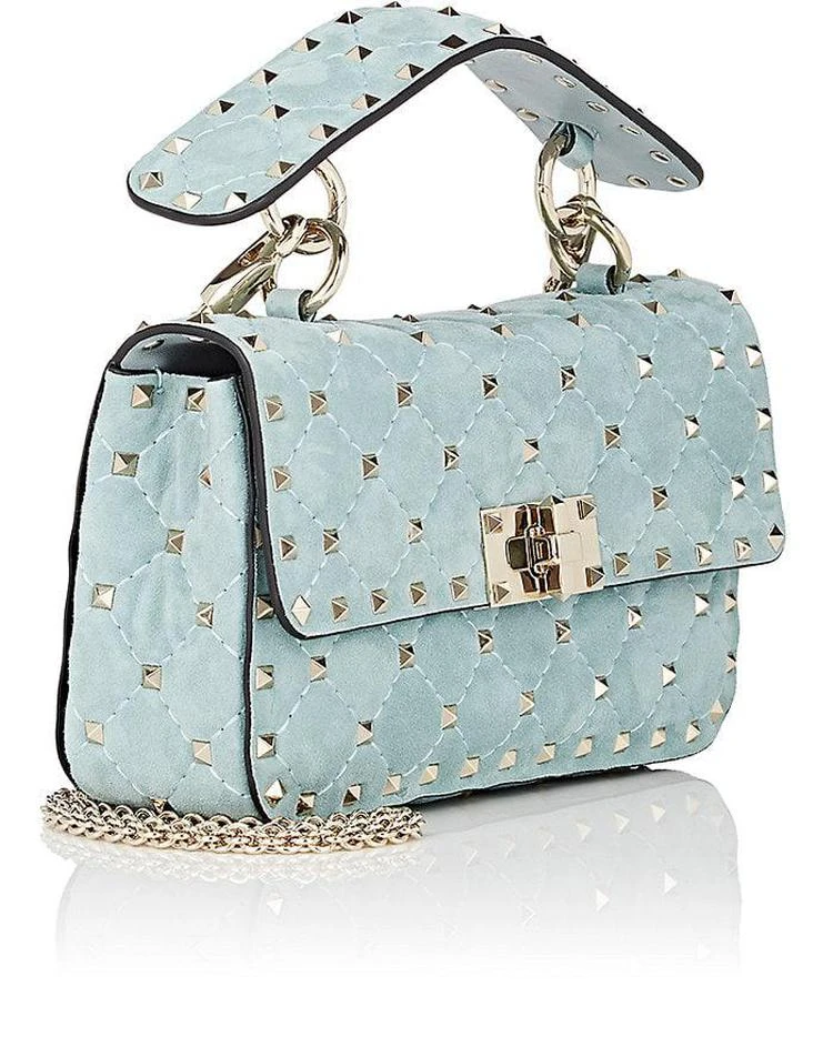 商品Valentino|Rockstud Spike Small Suede Shoulder Bag,价格¥9765,第3张图片详细描述