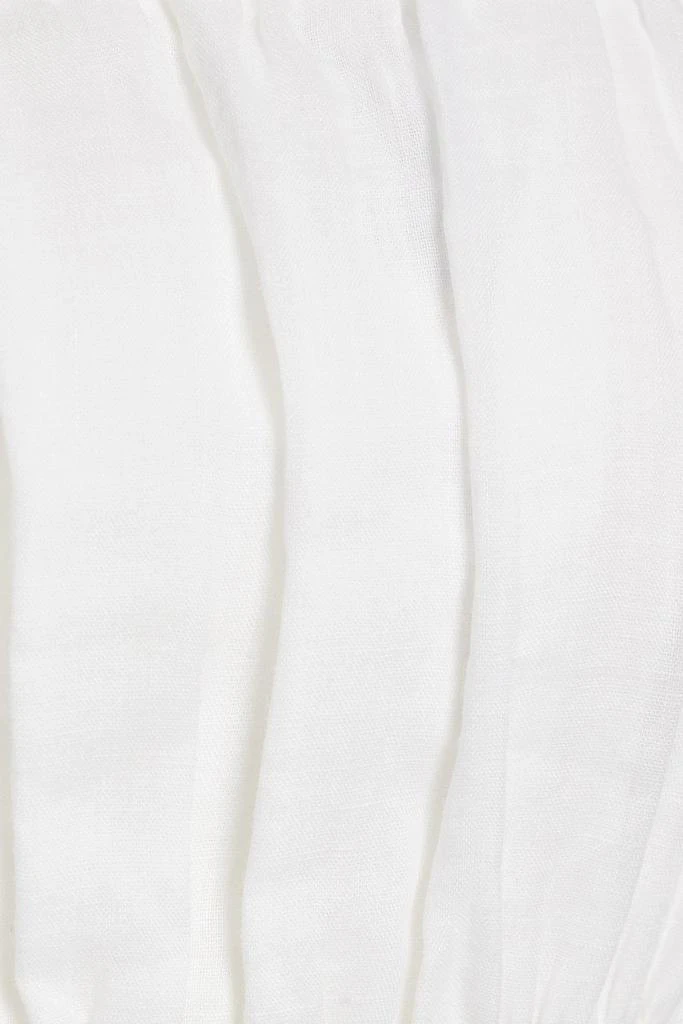 商品FRAME|Shirred ramie-gauze midi dress,价格¥1706,第4张图片详细描述